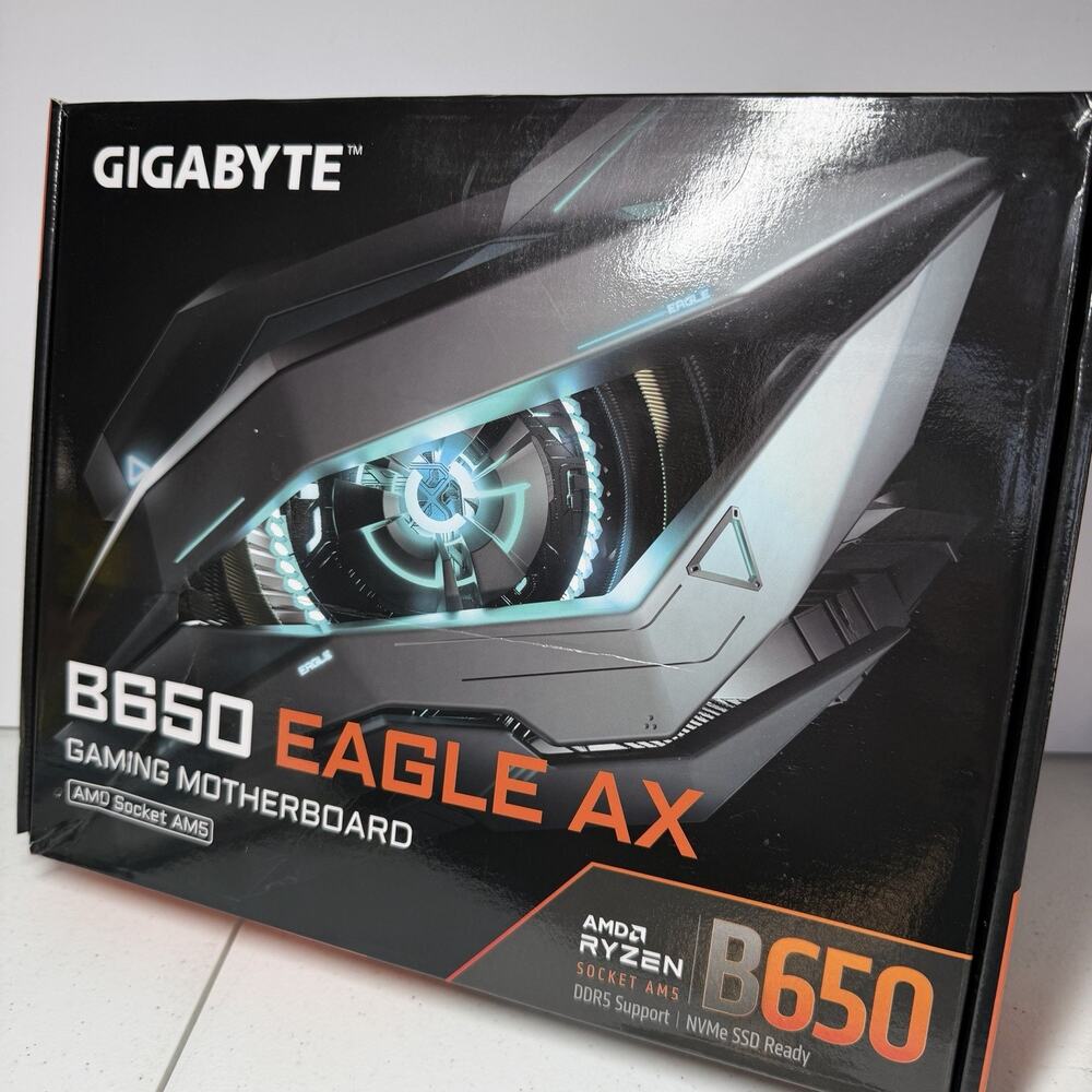 Gigabyte B650 Eagle AX AM5 Gaming Motherboard AMD Ryzen, HDMI, DDR5, ATX